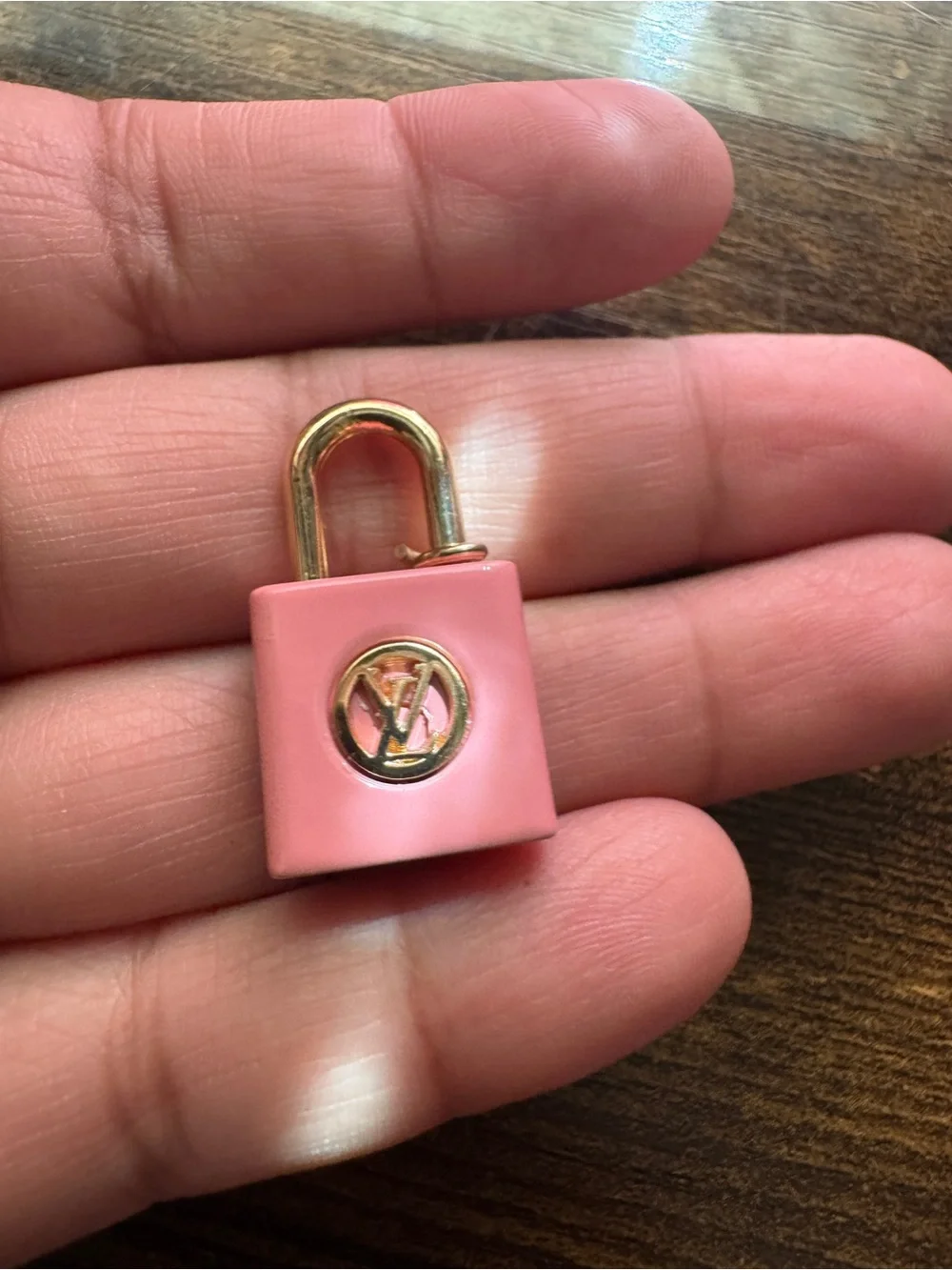 Louise Vuitton pink locket